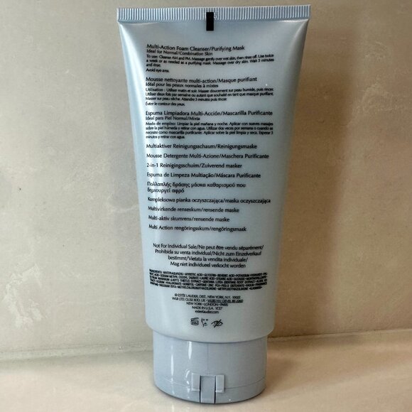 Estee Lauder Perfectly Clean Multi-Action Foam Cleanser/Purifying Mask - 5 oz - Picture 2 of 2